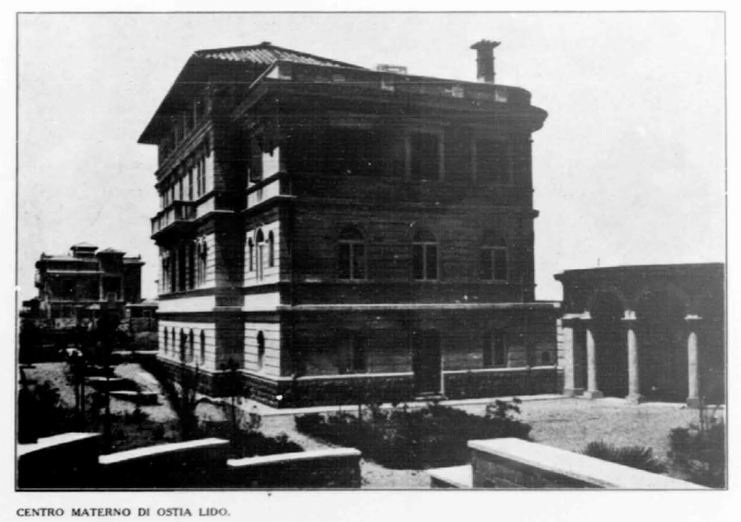 Il centro materno di Ostia Lido, da un articolo del 1932
